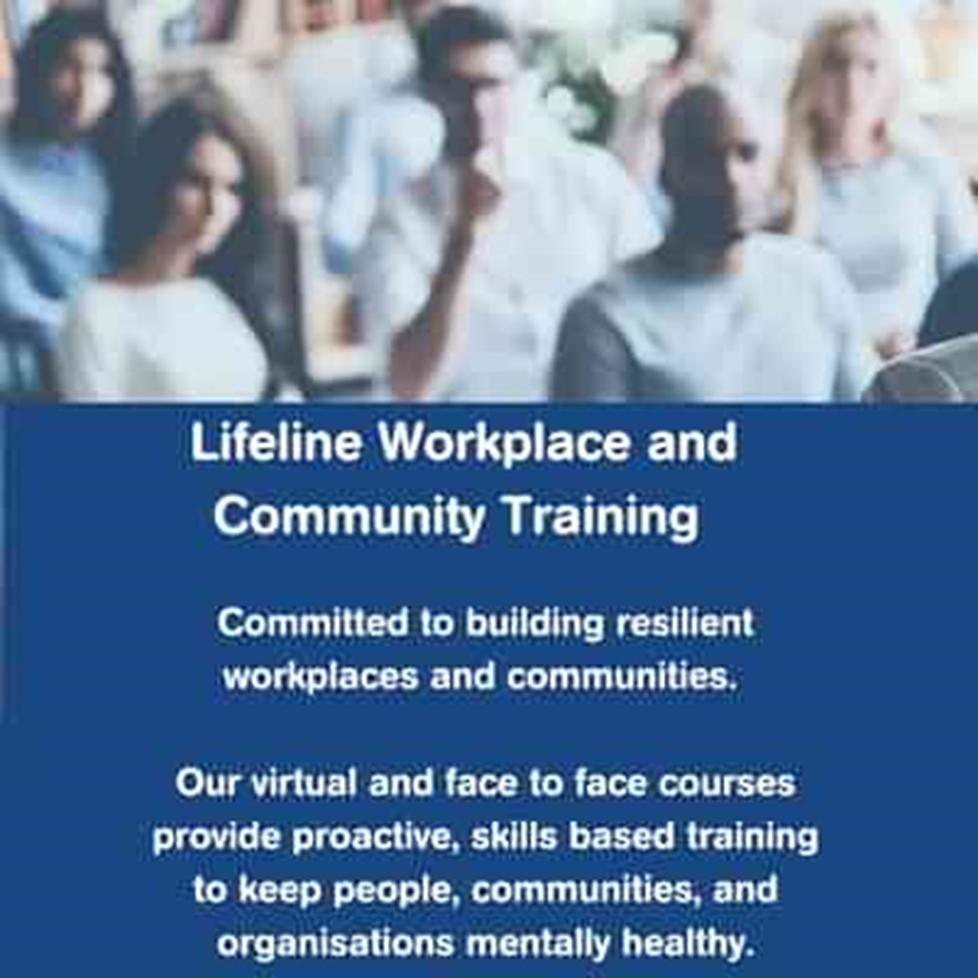 Banner to direct you to Lifeline's Workplace and Community Training